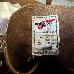 Men's Red Wing Dark Brown Leather Footwear